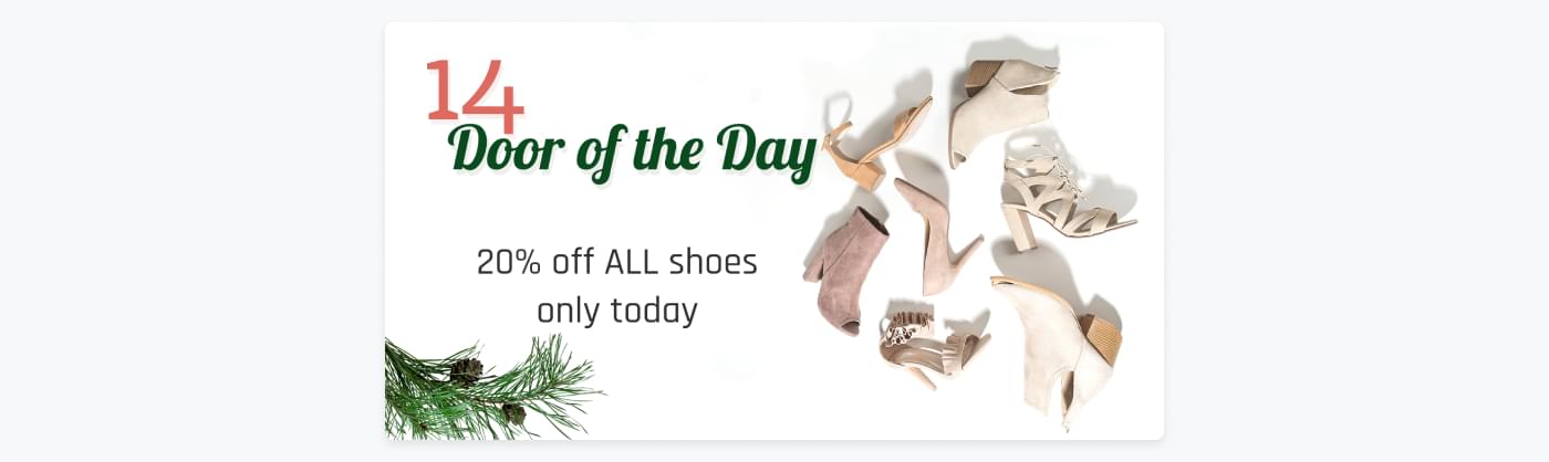 idea for advent calendar with deal on shoes