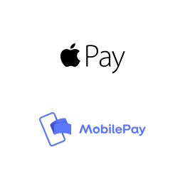 Clearhaus Mobile Zahlungs Logos - Apple Pay, MobilePay